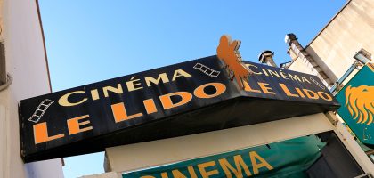 Devanture de l'ancien cinéma Le Lido